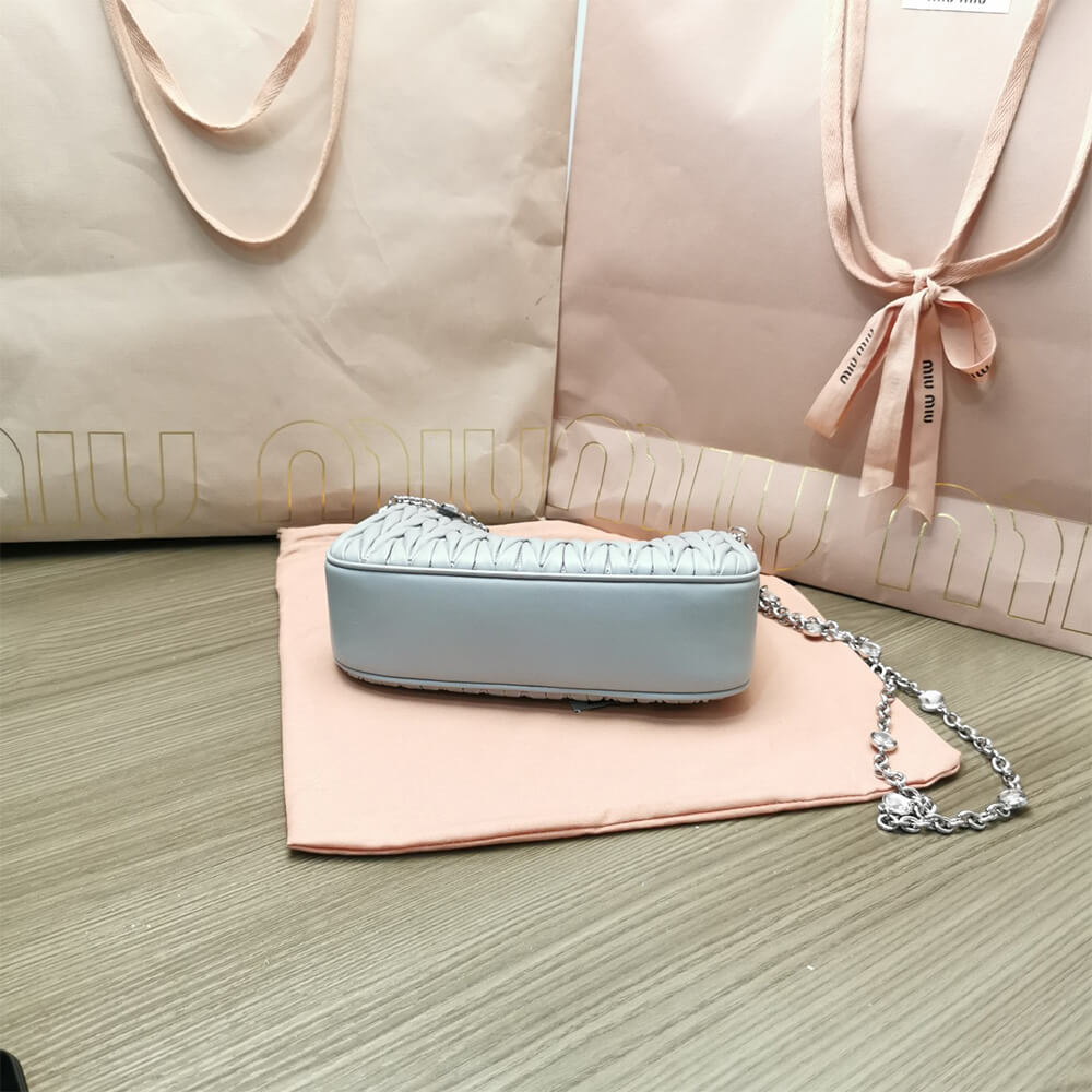 Matelasse nappa leather shoulder bag