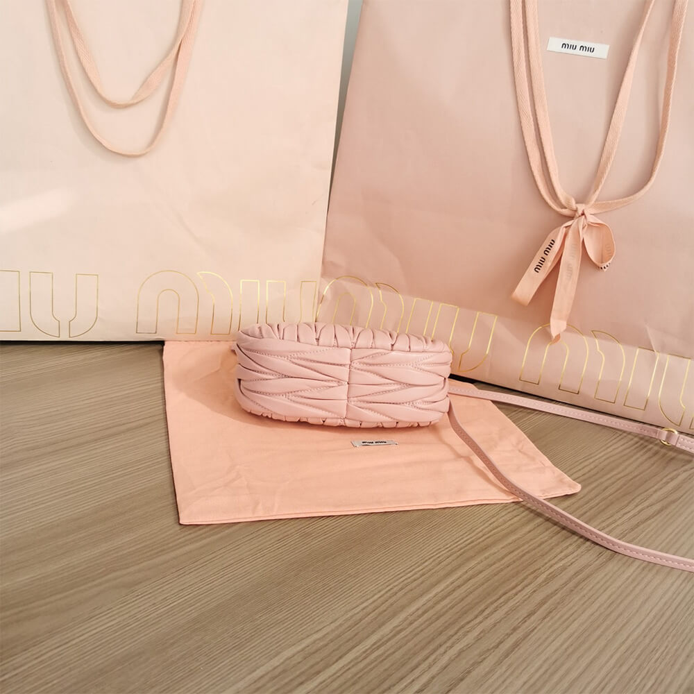 Mini Wander matelasse nappa leather hobo bag(high-end grade)